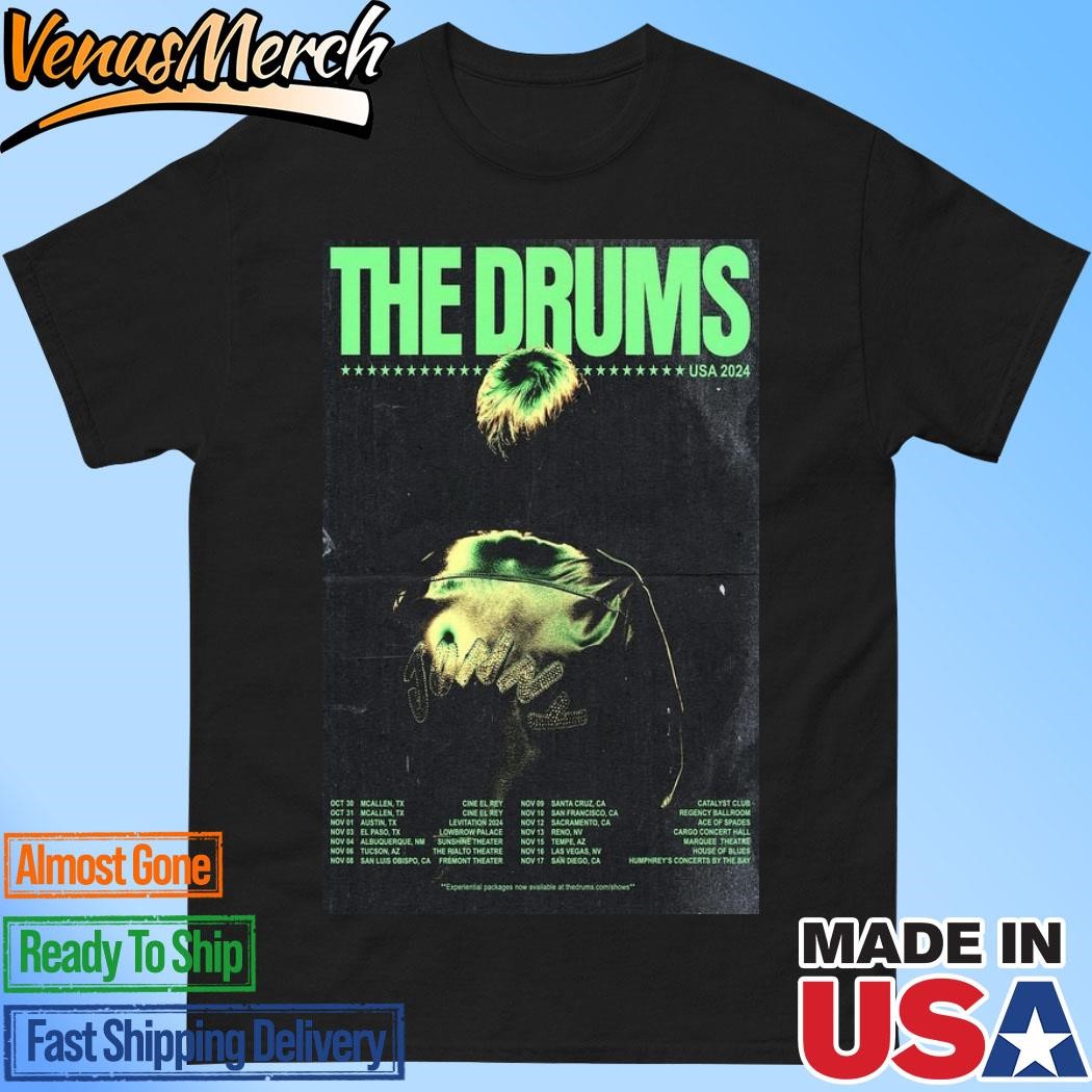 Official The Drums USA Tour 2024 Poster Shirt