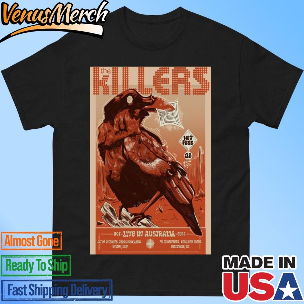 Official The Killers Dec 13 2024 The Killers at Rod Laver Arena, Melbourne, Hot Fuss Poster Shirt