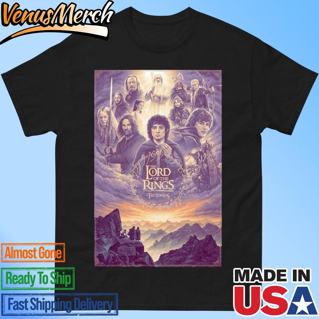 Official The Lord Of The Rings The Two Towers & Return Of The King Poster Show Thursday, CA Vice Press Shirt