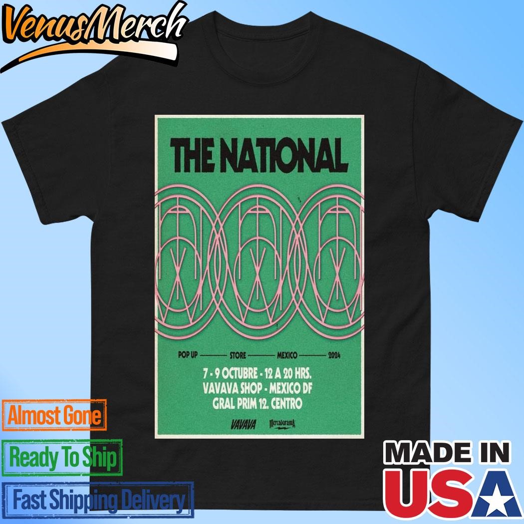 Official The National Pop Up Mexico Tour 2024 Poster Shirt