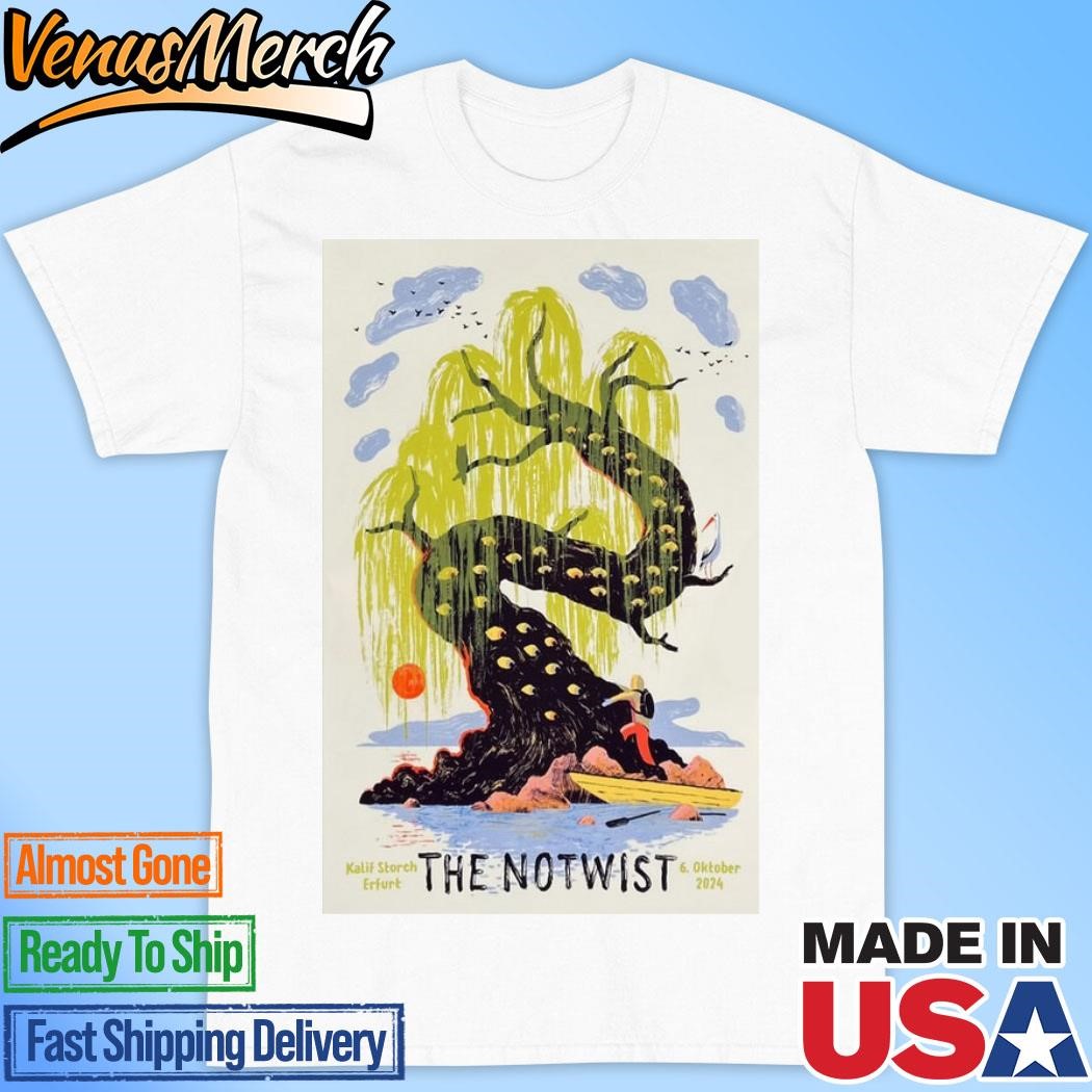 Official The Notwist Oct 6 2024 Kalif Storch, Erfurt Band Tour Poster Shirt