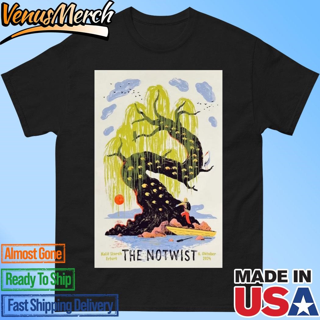 Official The Notwist October 6th 2024 Kalif Storch - Erfurt Tour Poster Shirt