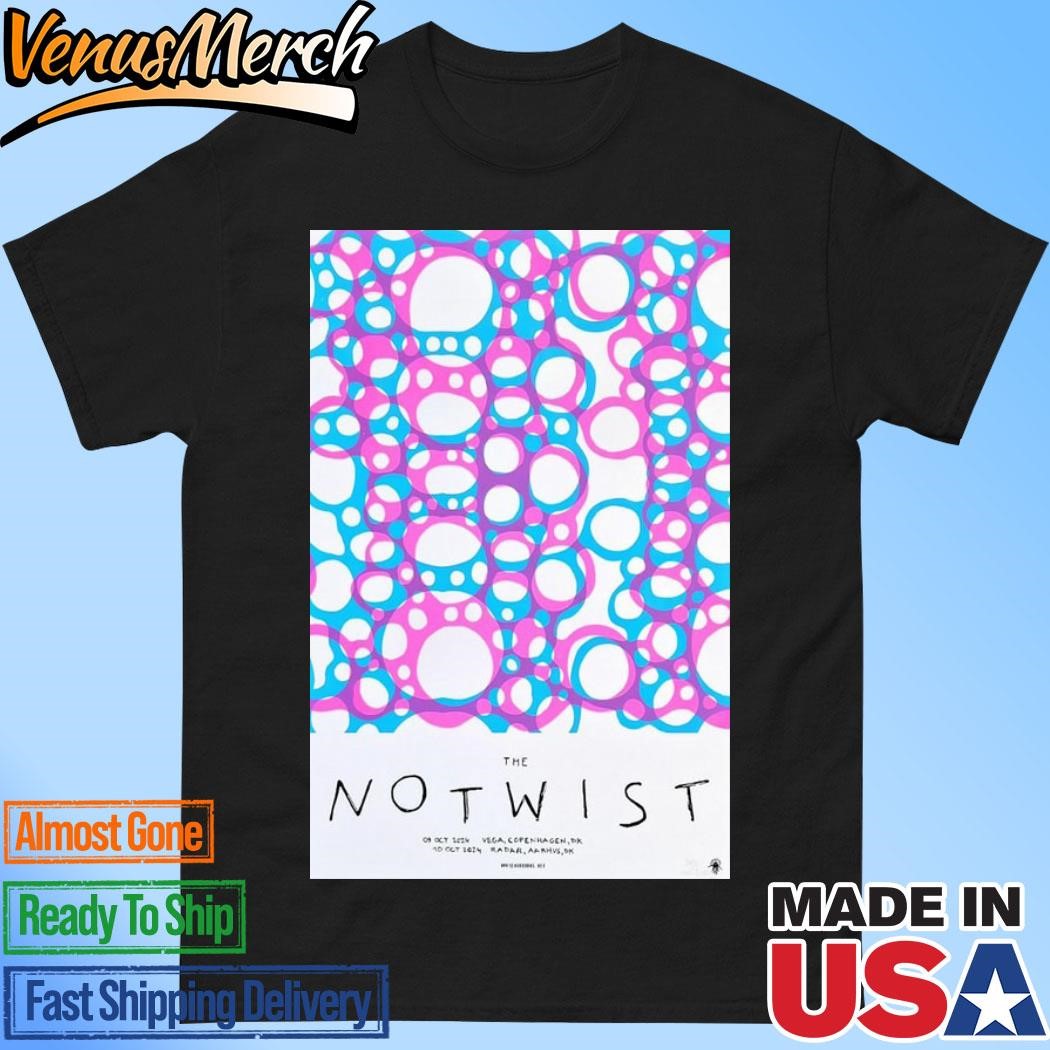 Official The Notwist October 9, 2024 Vega Copenhagen, DK Tour Poster Shirt