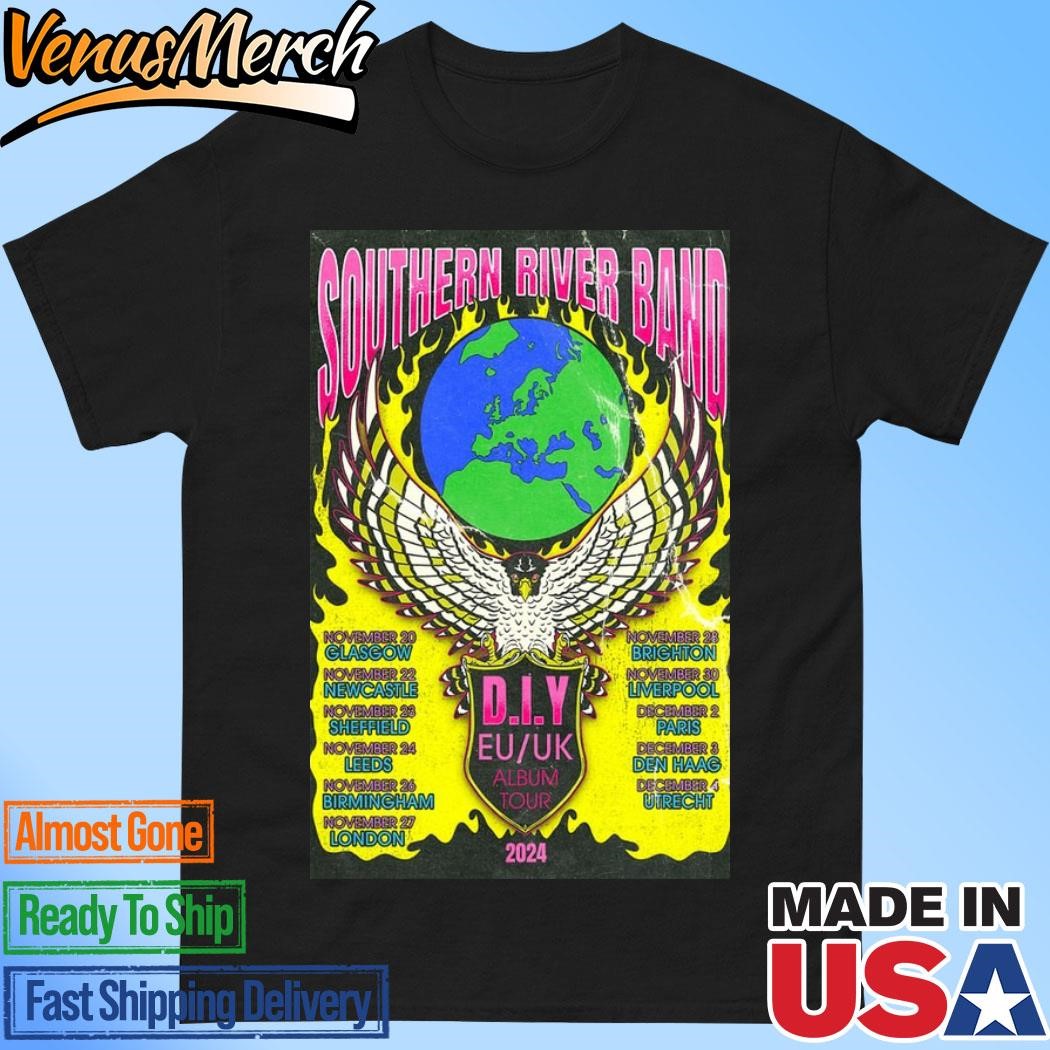 Official The Southern River Band D.I.Y UK EU Tour 2024 Poster Shirt