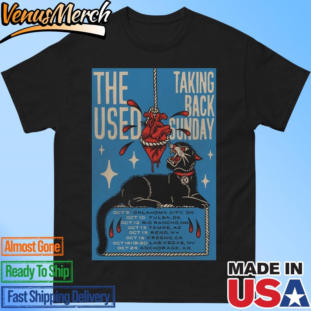 Official The Uses & Taking Back Sunday Tour 2024 Poster Shirt