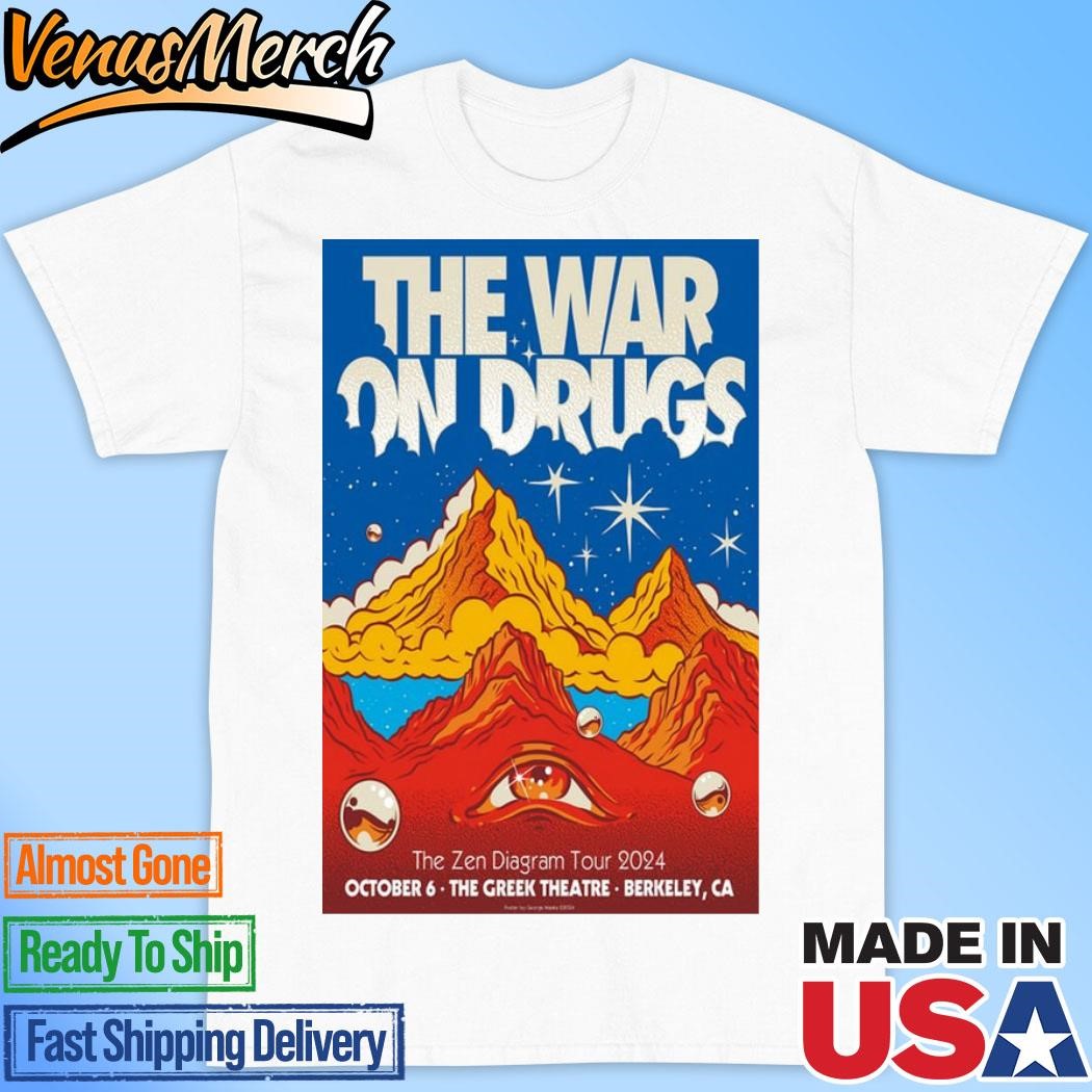 Official The War On Drugs The Zen Diagram Tour At The Greek Theatre Oct 6, 2024 Poster Shirt