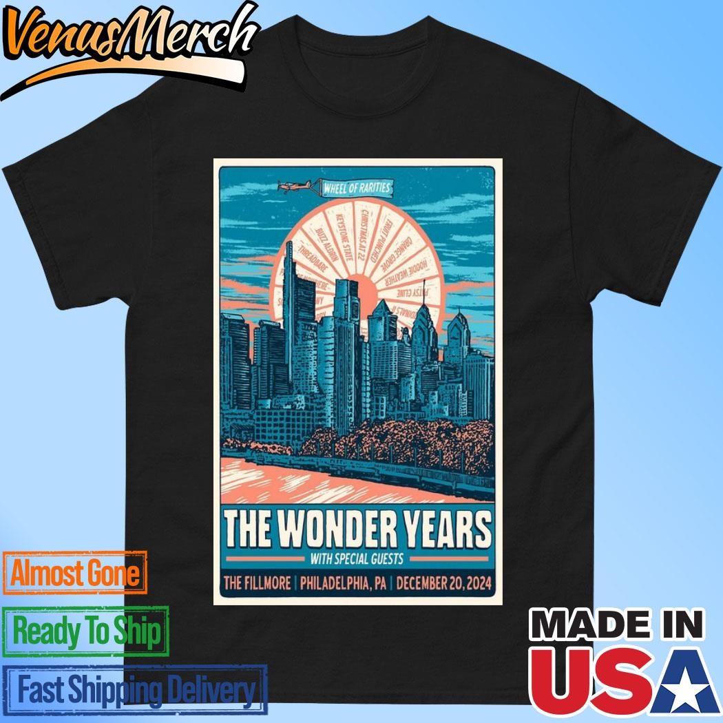 Official The Wonder Years The Fillmore Philadelphia, PA December 20 2024 Poster Shirt