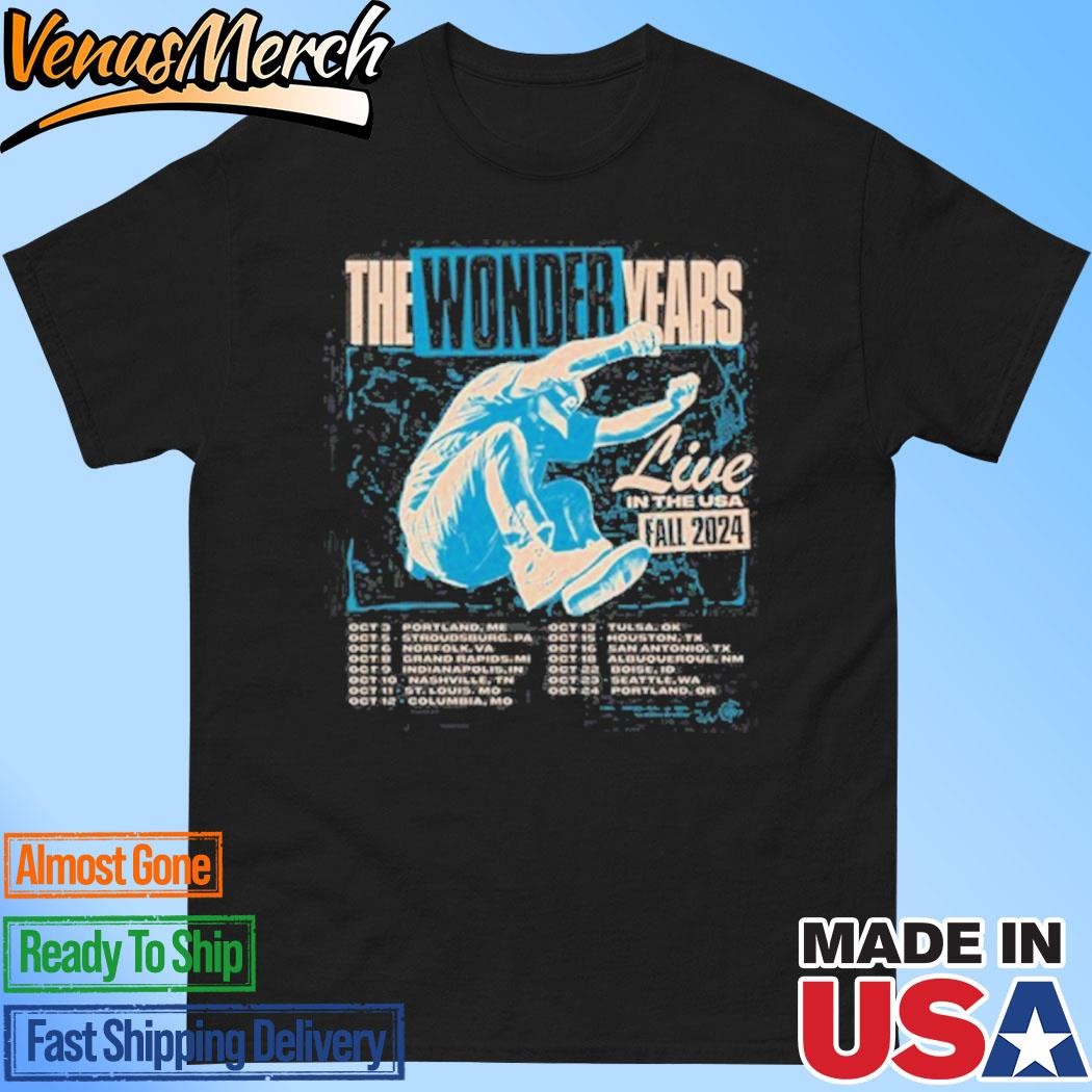 Official The Wonder Years The USA Fall Tour 2024 Shirt