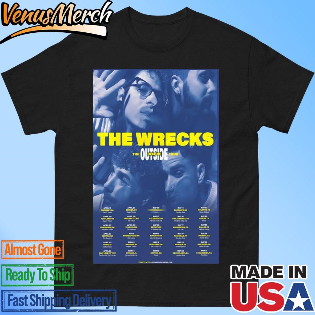 Official The Wrecks The Outside-Inside Full Tour 2025 Poster Shirt