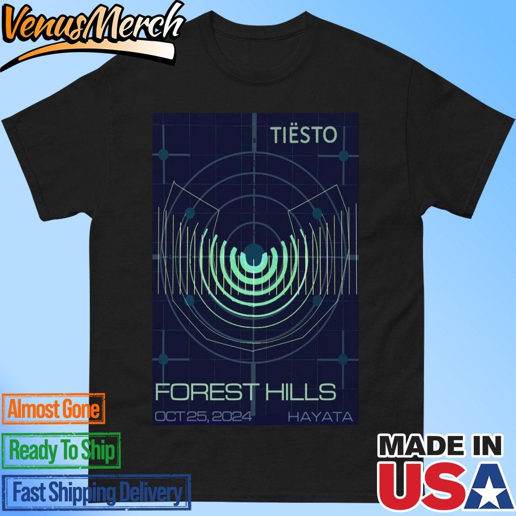 Official Tiësto Oct 25 2024 Forest Hills Stadium in Forest Hills NY Poster Shirt