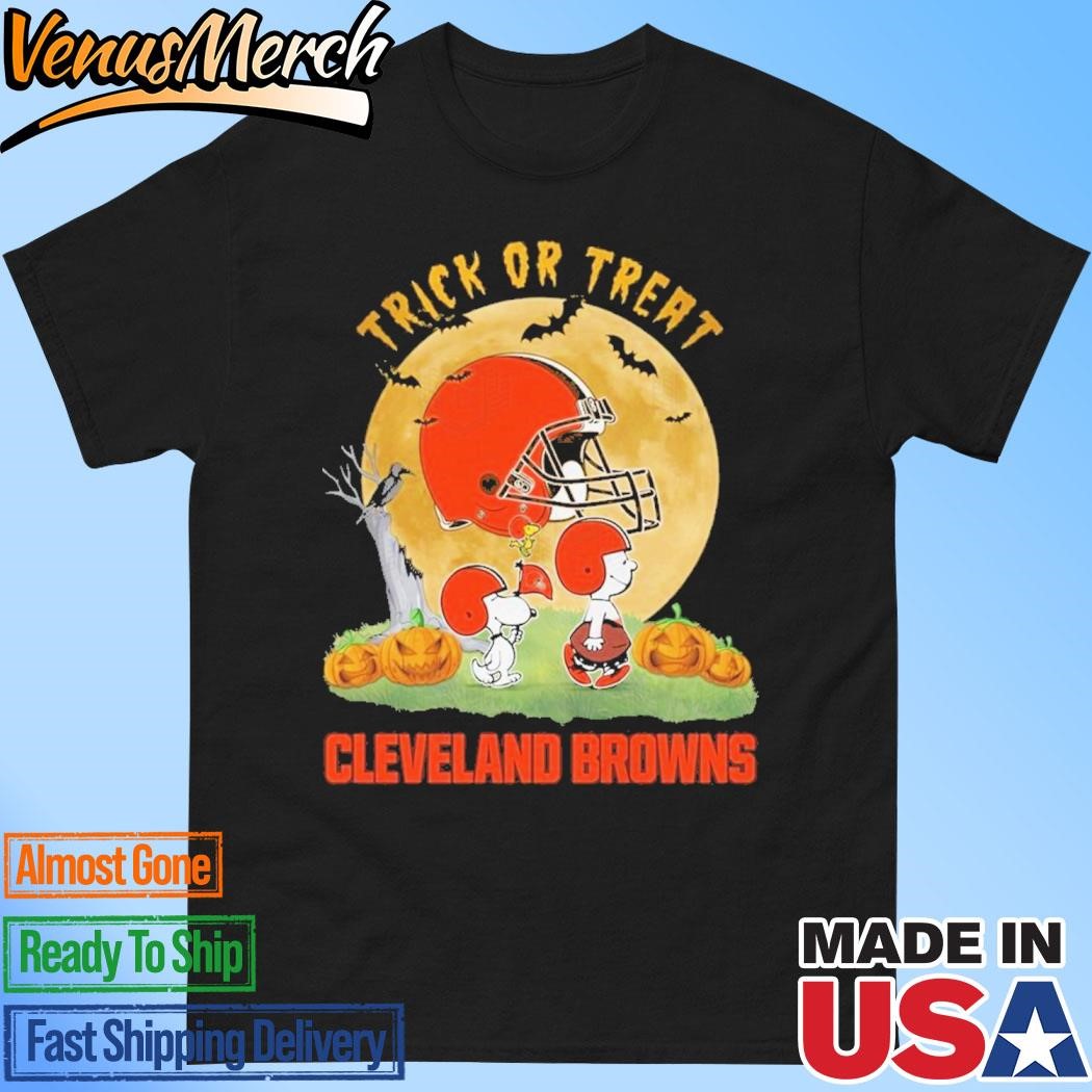 Official Trick Or Treat Cleveland Browns Unisex T-Shirt