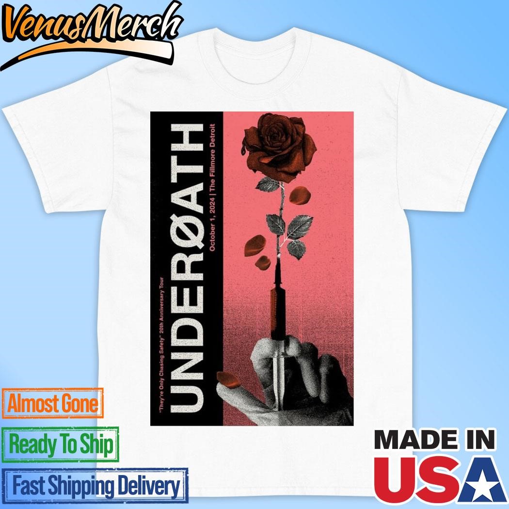 Official Underoath October 1 2024 Live At The Fillmore Detroit, Detroit, MI Concert Tour Poster Shirt