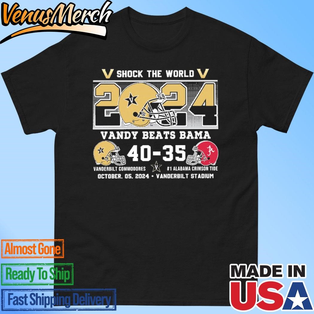 Official Vanderbilt Beats Alabama Shock The World Shirt