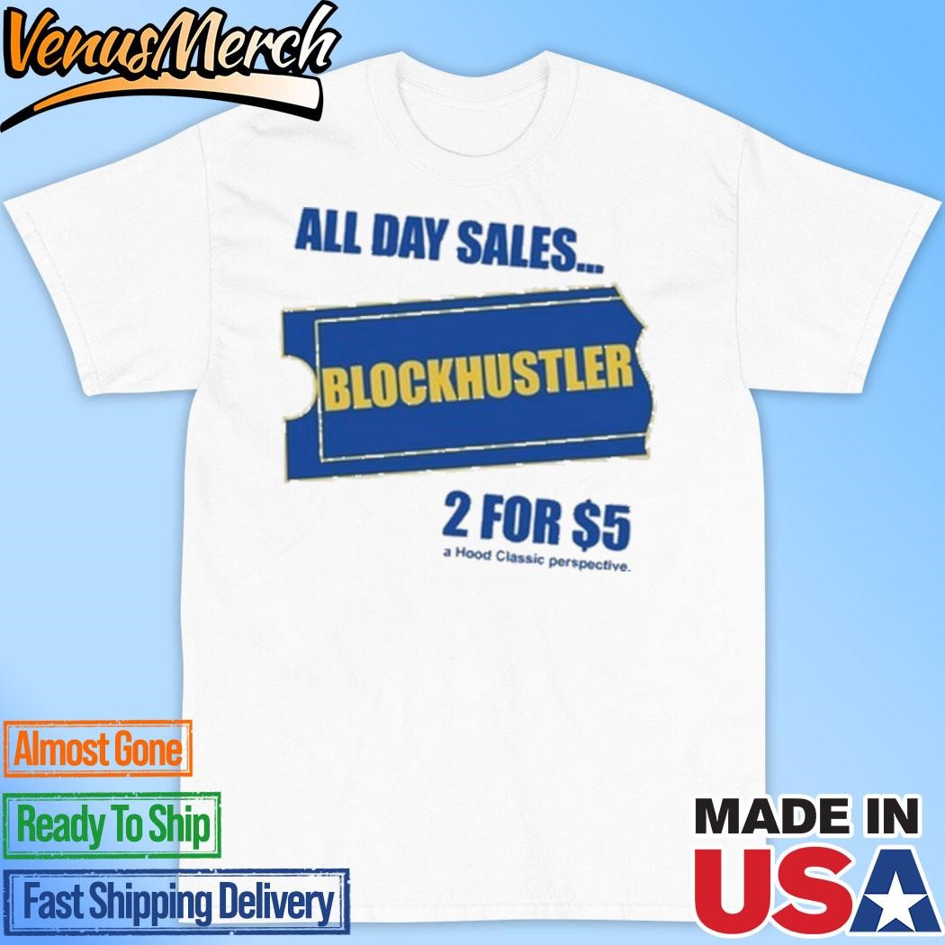 Official Vintage Block Hustler Shirt