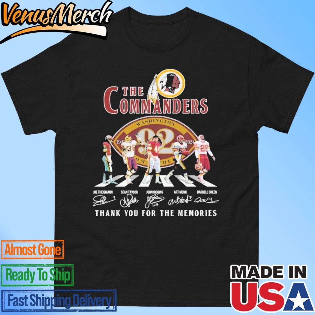 Official Washington Commanders Thank You For The Memories Of 92 Years T-Shirt