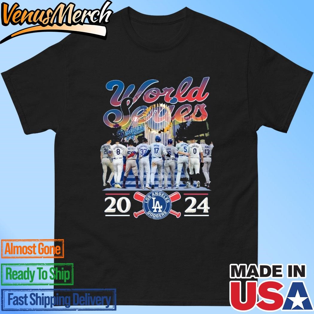 Official World Series 2024 National Champions Los Angeles Dodgers T-Shirt