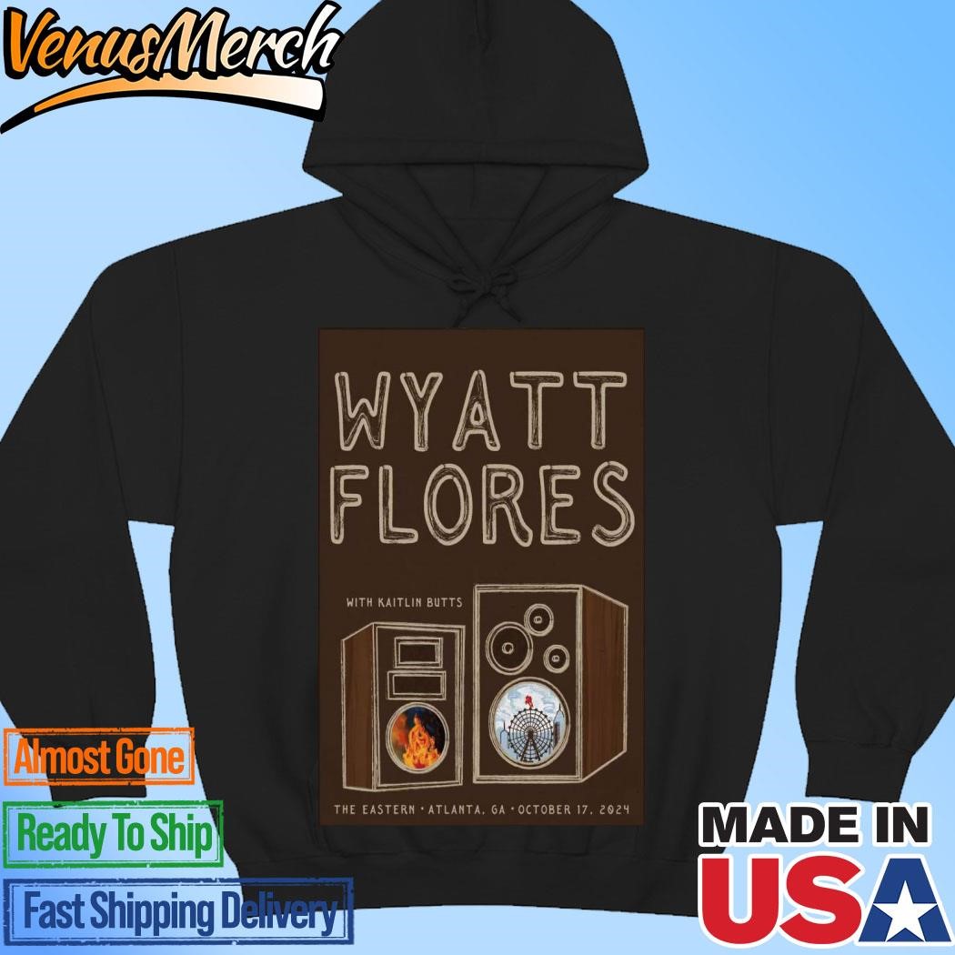 Official Wyatt Flores The Eastern, Atlanta, GA Oct 17, 2024 Poster Hoodie