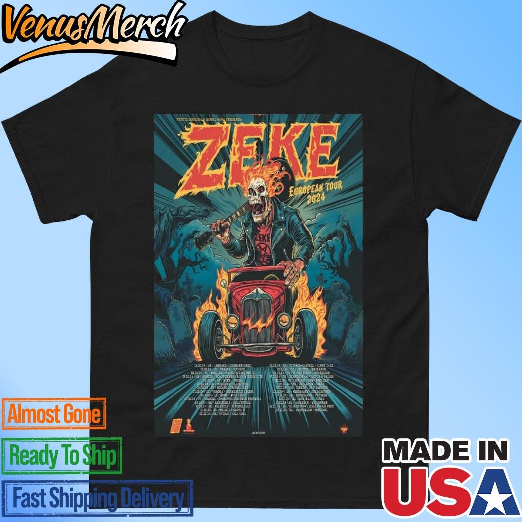 Official Zeke Band European Tour 2024 Poster Shirt