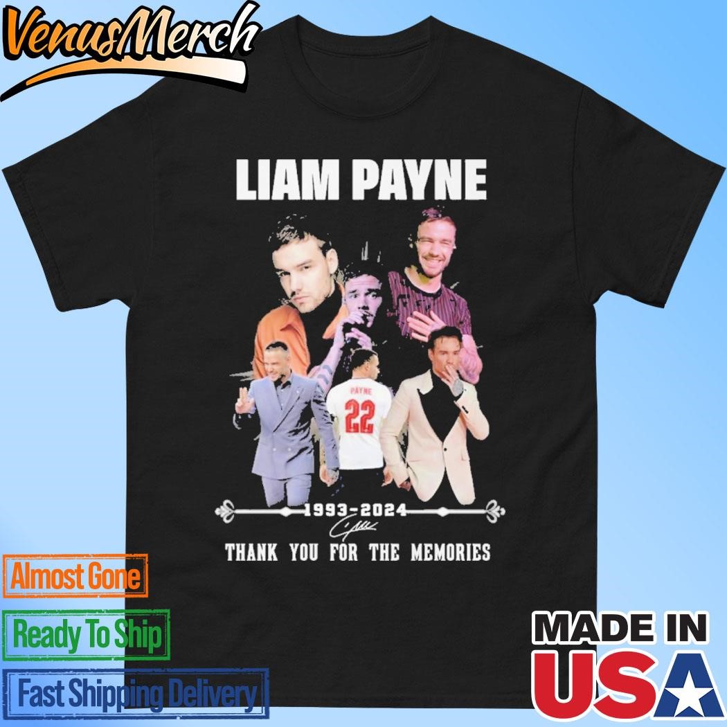 Official Liam Payne 1993-2024 Thank You For The Memories T-Shirt