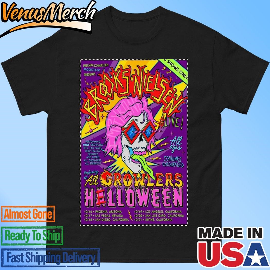 Brooks Nielsen Show All Growlers Helloween Plus CFL 2024 Tour Shirt