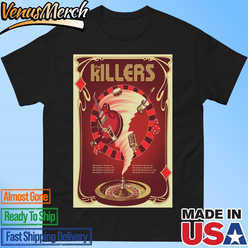 The Killers Tour On Sept 2024 Concert Poster Shirt