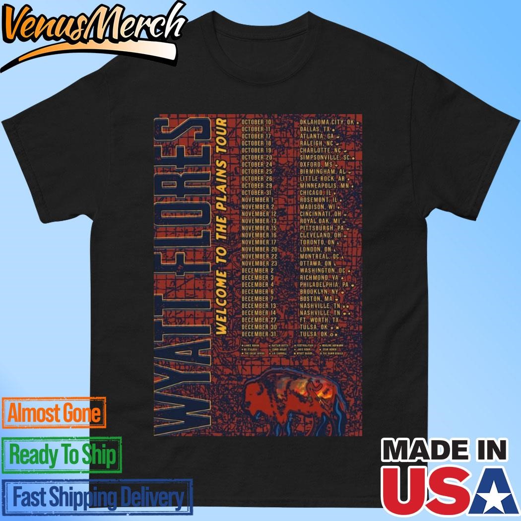 Wyatt Flores Welcome To The Plains Tour 2024 Poster Shirt