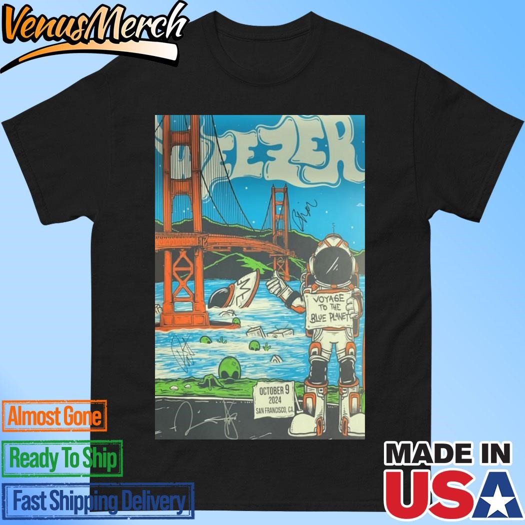 Official Event Weezer Show San Francisco, CA Voyage To The Blue Planet Oct 9 2024 Poster Shirt