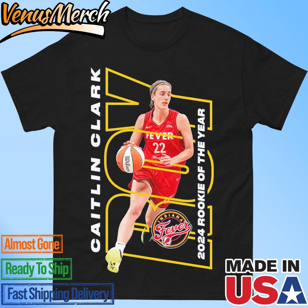 Official Caitlin Clark Navy 2024 WNBA Rookie of the Year T-Shirt