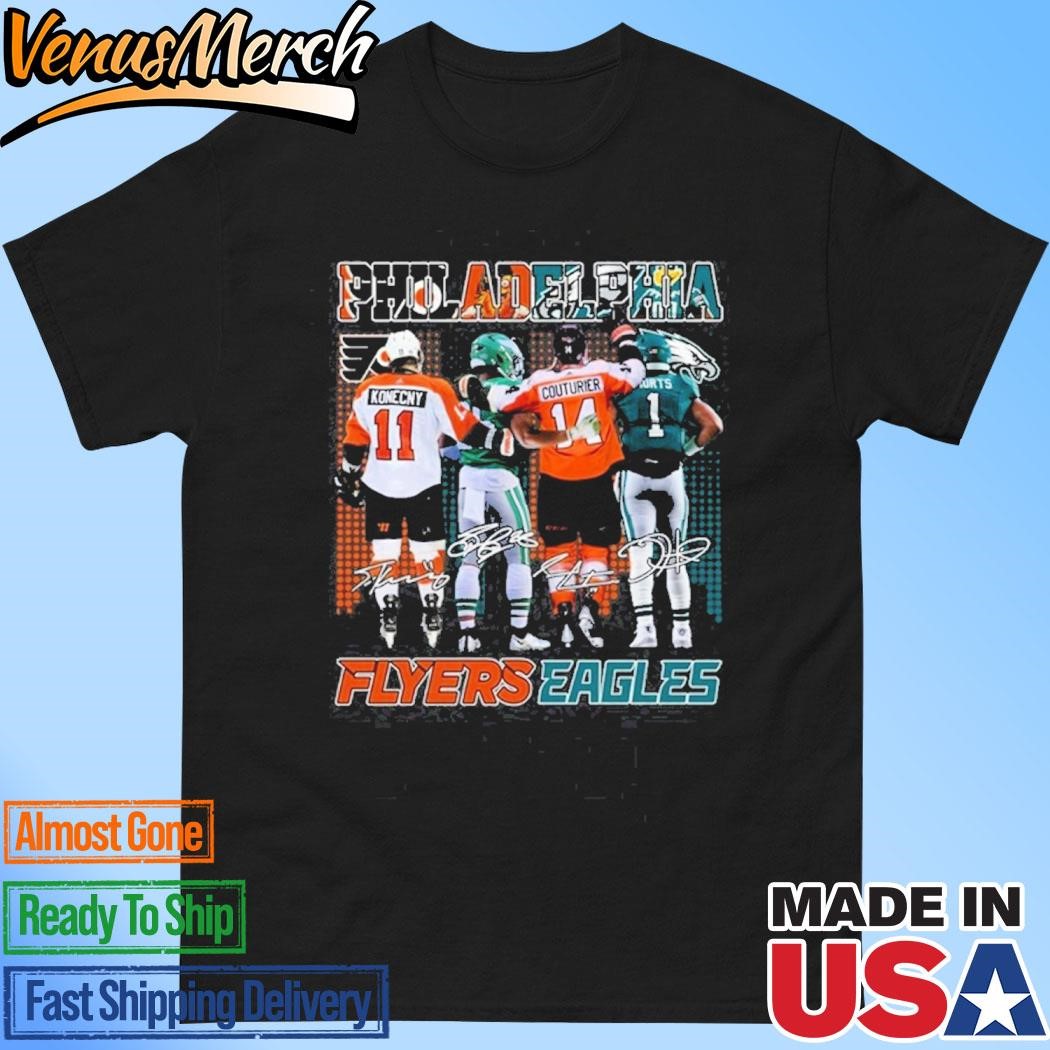 Official Philadelphia Flyers x Philadelphia Eagles Signature Unisex T-shirts