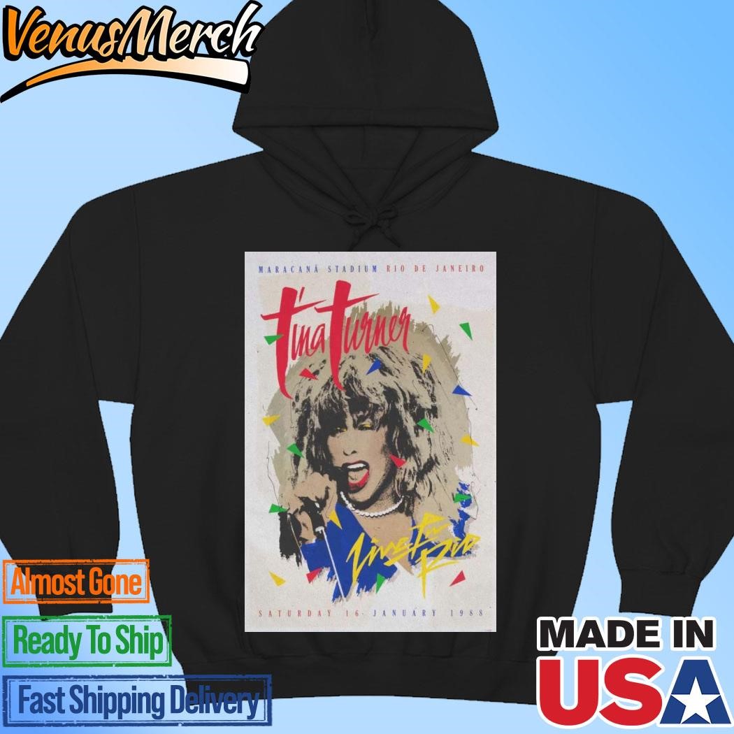 Official Tina Turner Maracanã Stadium 2024 Poster ‘Live In Rio’ A2 Screenprint T-shirts Hoodie