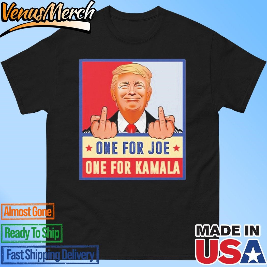 Official Trump Middle Fingers One For Joe One For Kamala Shirt