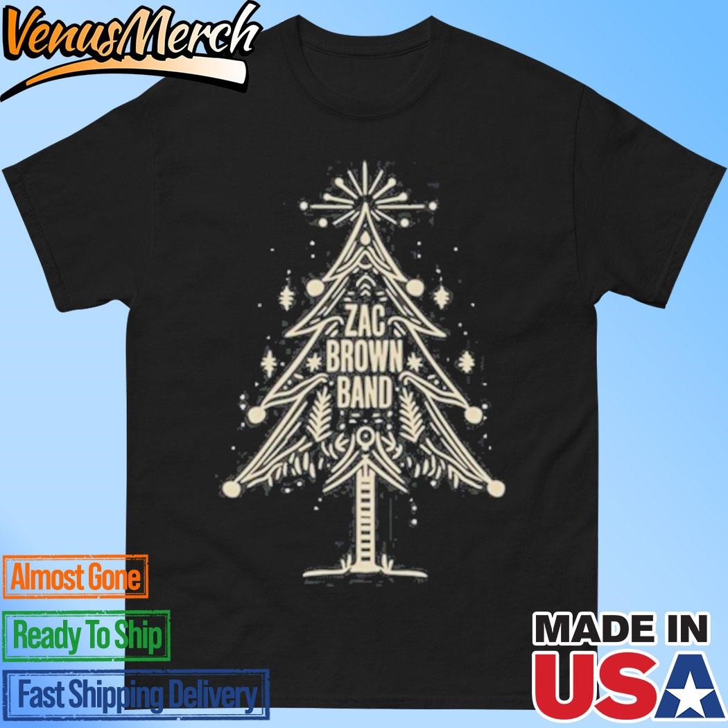 Official Zac Brown Band Denim Christmas Tree T-shirts